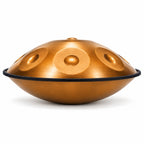 Handpan C-Dur in Gold, Seitenansicht