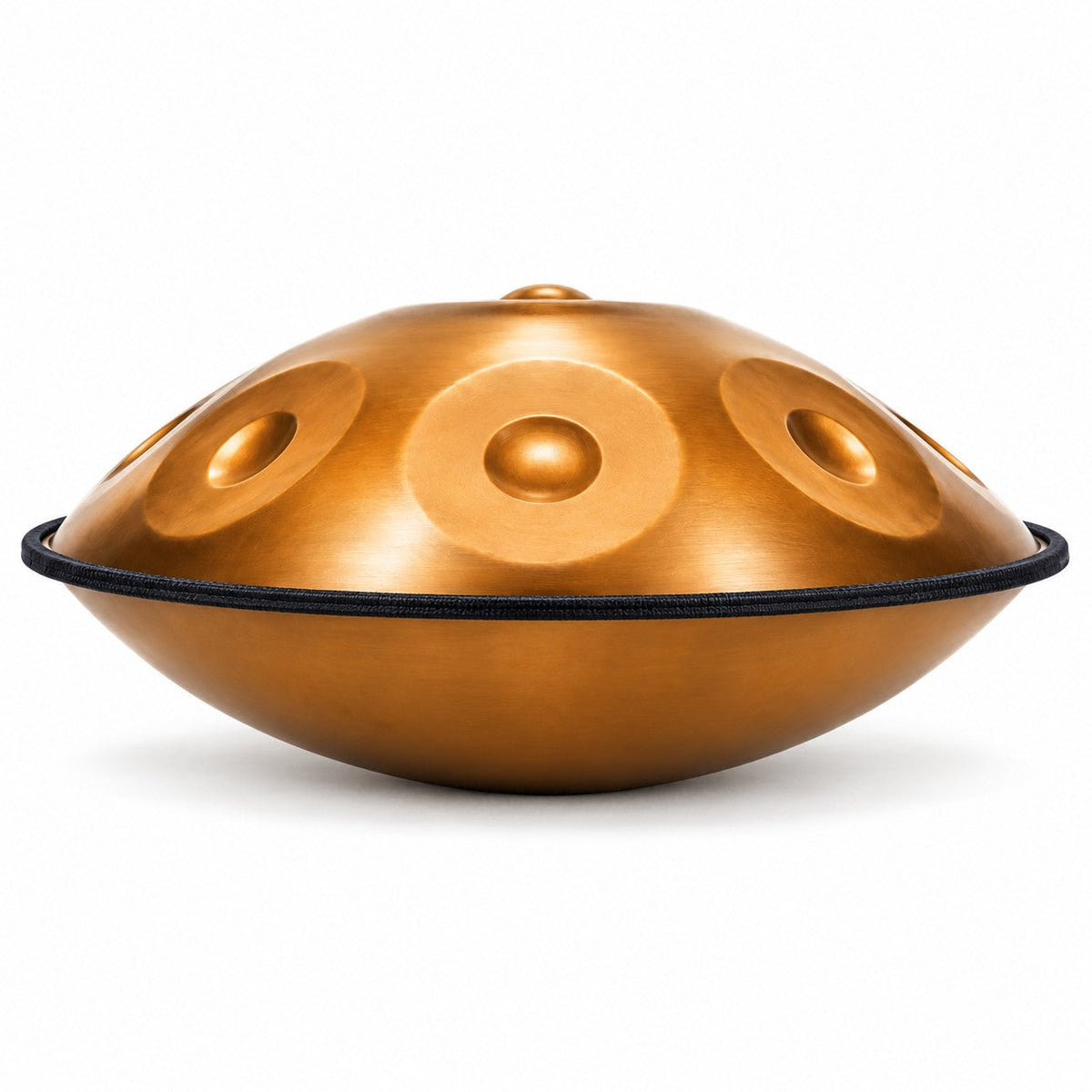 Handpan C-Dur in Gold, Seitenansicht