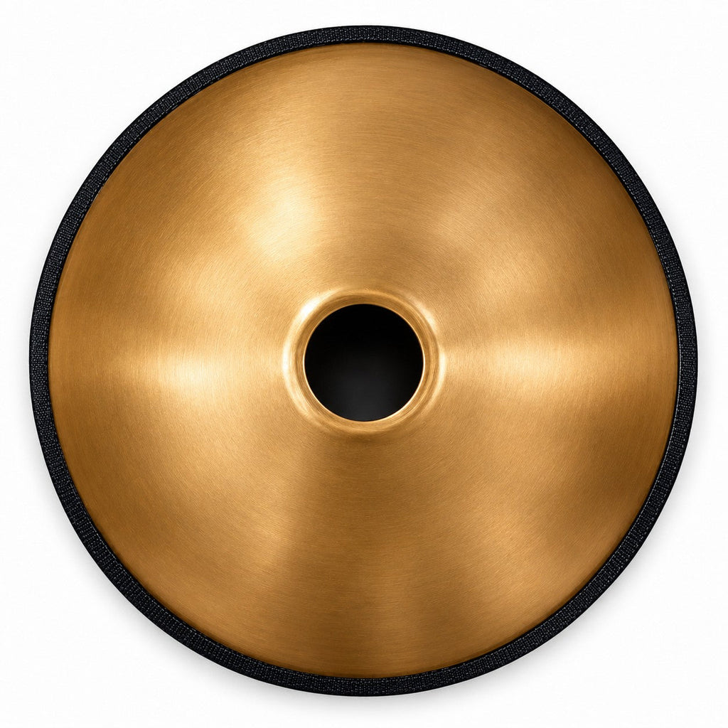 Handpan D-Moll Gold, Unterseite