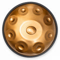 Handpan D-Moll Gold, von oben