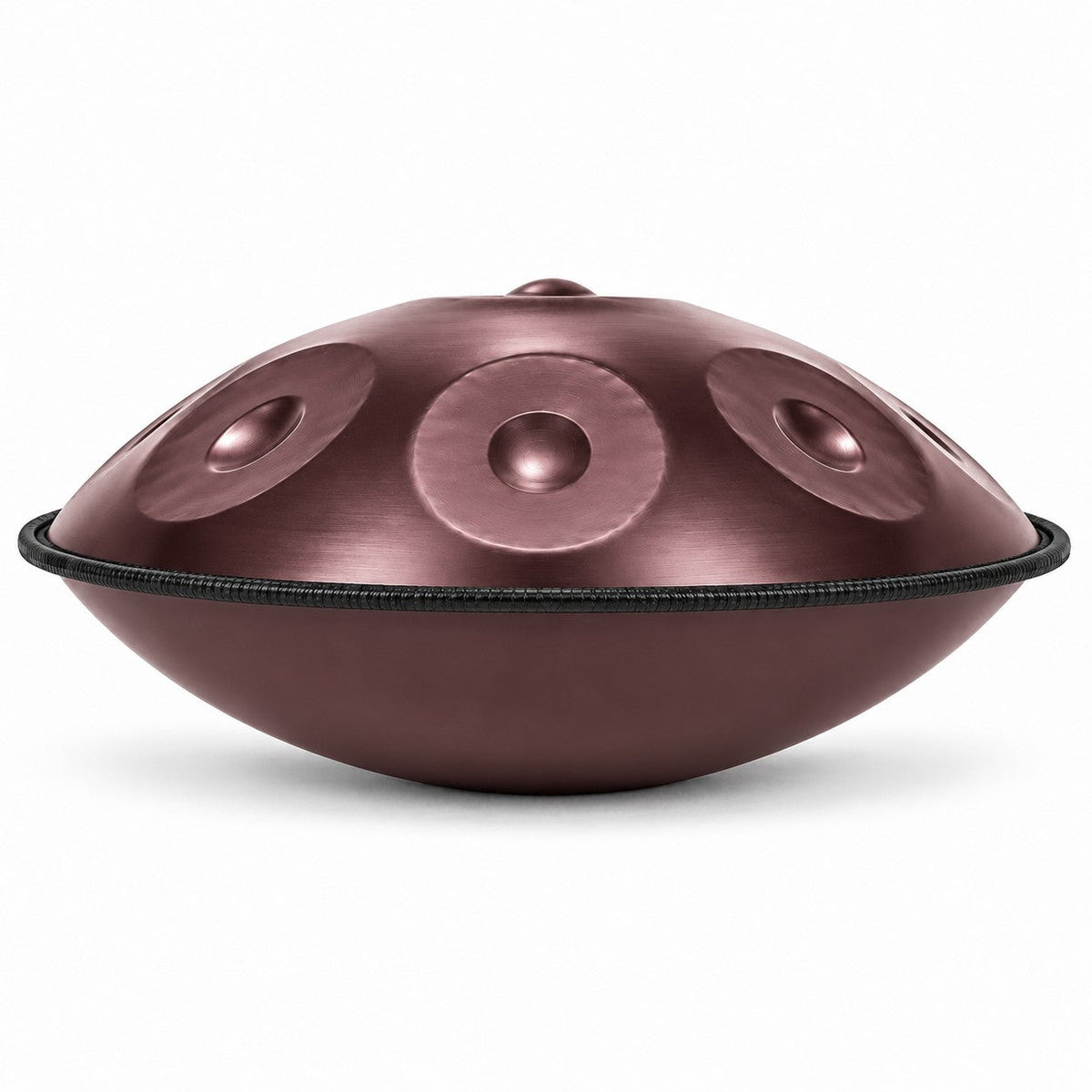 Handpan D-Moll Kurd in Mauve, Seitenansicht