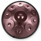 Handpan D-Moll Kurd in Mauve, von oben