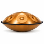 Handpan F-Dur in Gold, Seitenansicht