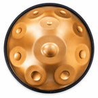 Handpan F-Dur in Gold, von oben