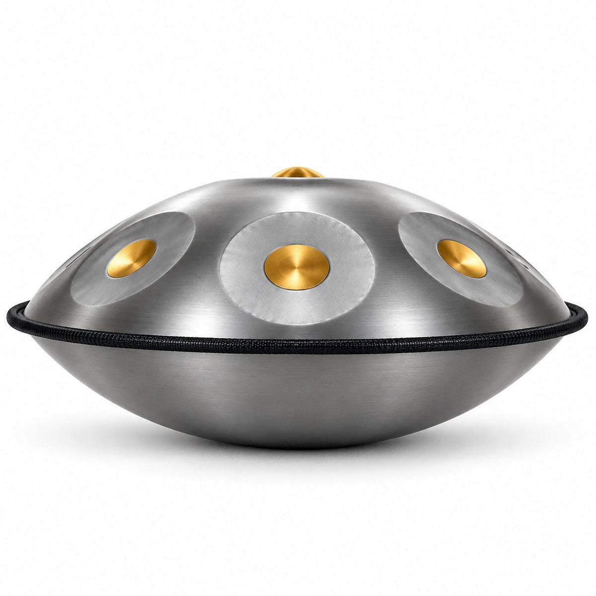 Handpan G-Moll 9 Töne in Silber, Seitenansicht