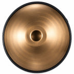 Handpan Heilige Spirale D-Moll Kurd in Gold, Unterseite