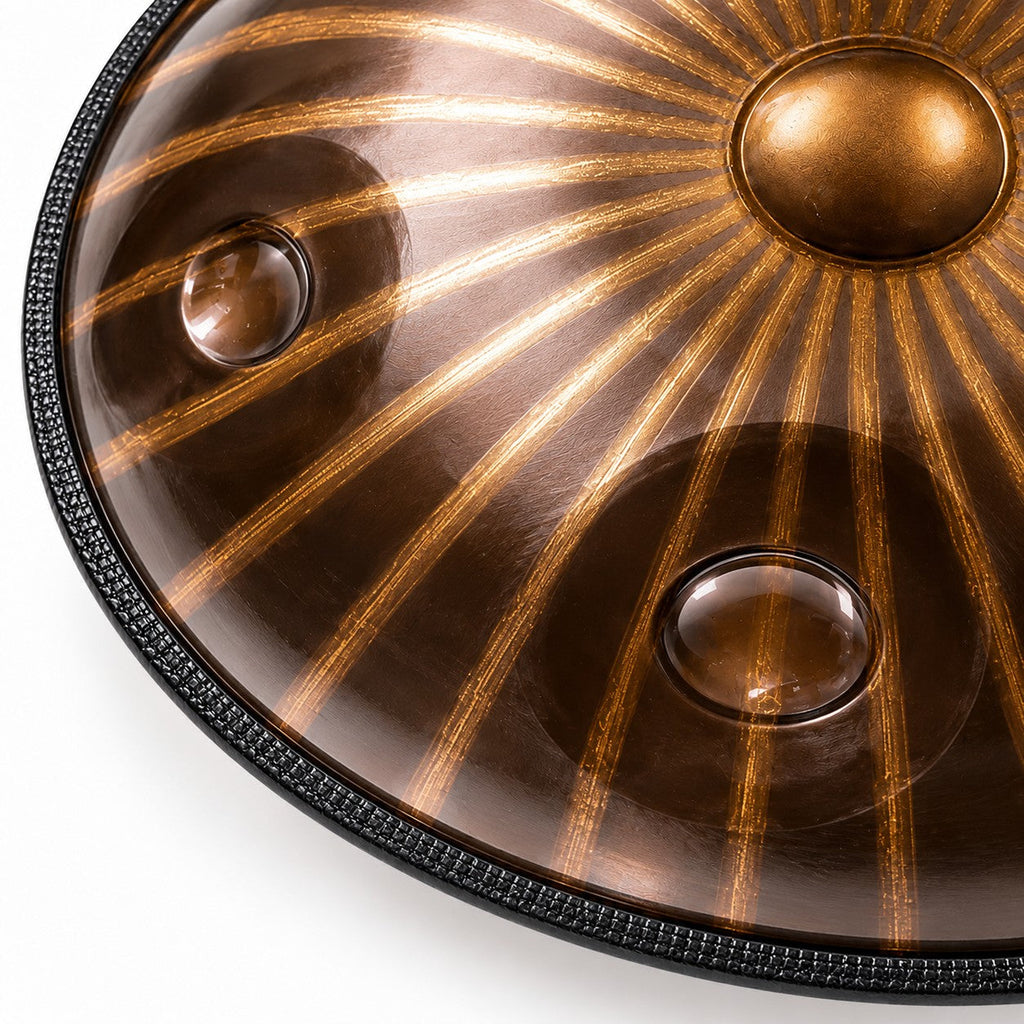 Handpan Leopard D-Moll Kurd, Detailansicht