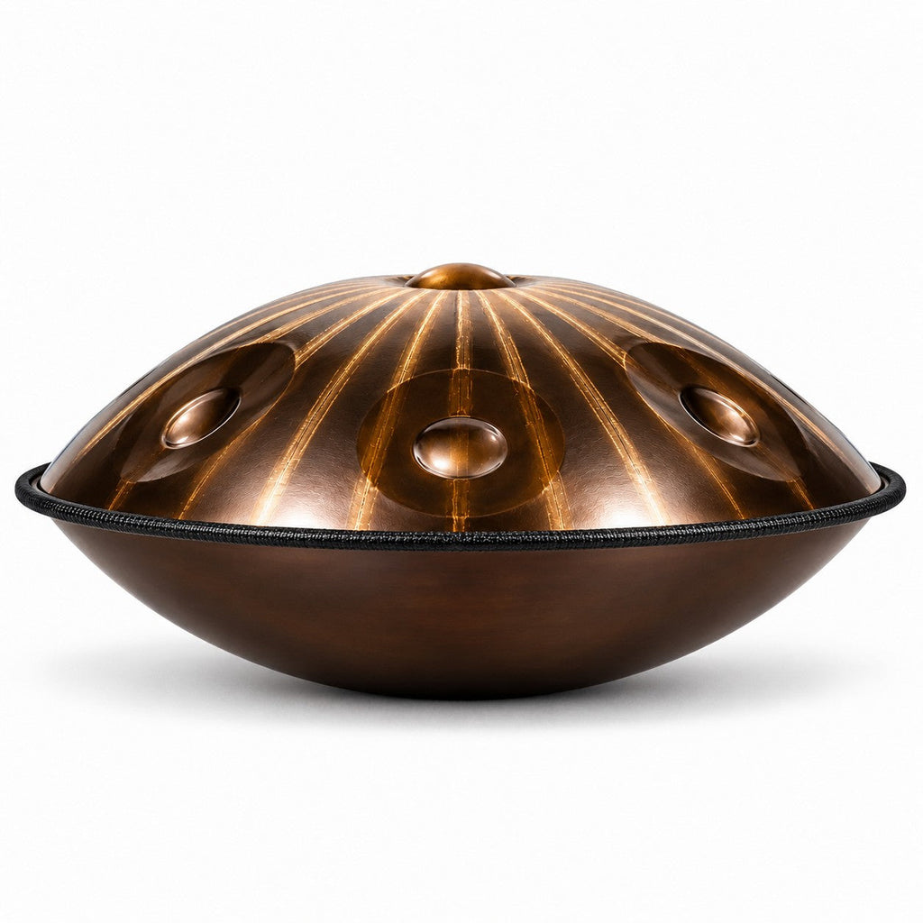 Handpan Leopard D-Moll Kurd, Seitenansicht