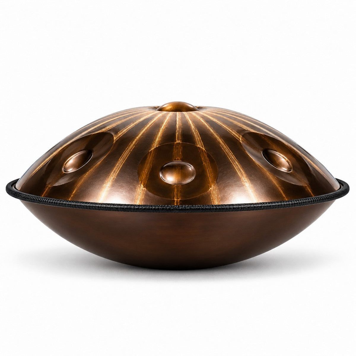 Handpan Leopard D-Moll Kurd, Seitenansicht