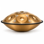 Handpan Mandala C-Dur in Gold, Seitenansicht