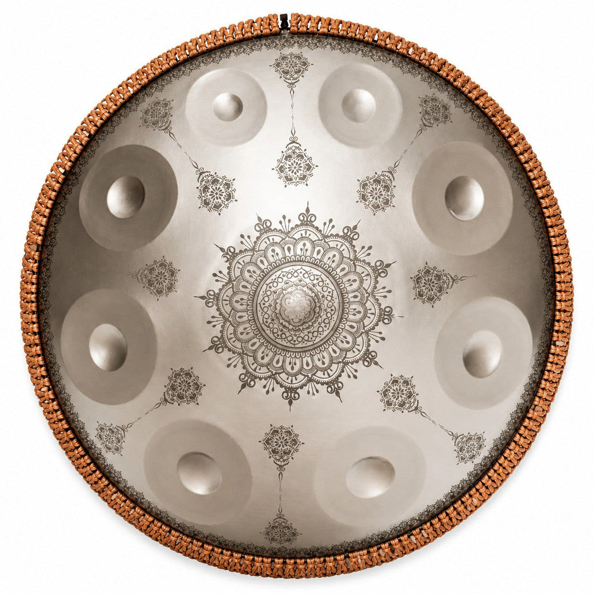 Handpan Mandala G-Moll, von oben