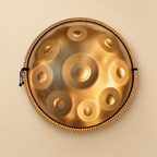 Handpan 17 Töne D-Moll Gold