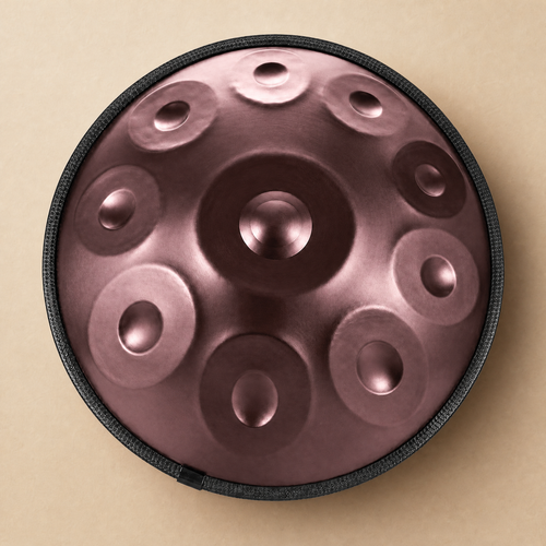 Handpan D-Moll Kurd Mauve & Blau