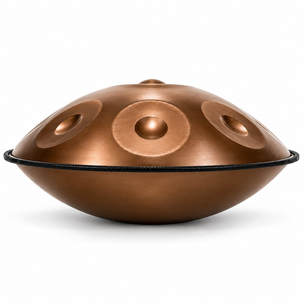 Mini-Handpan 6 Töne Bronze, Seitenansicht