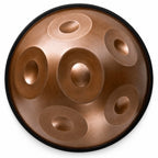 Mini-Handpan 6 Töne Bronze, von oben