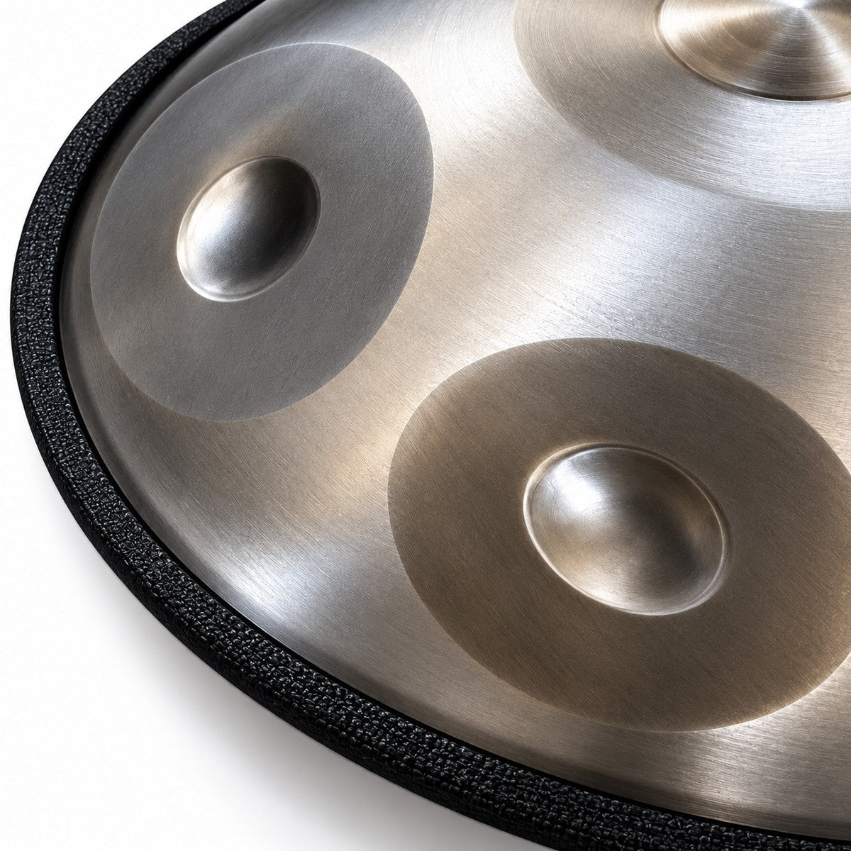 Mini-Handpan G-Moll in Silber, Detailansicht