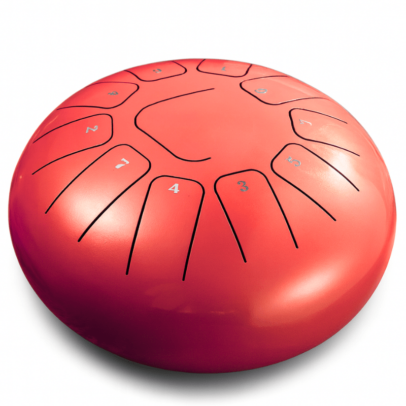 Tank Drum G-Dur 11 Töne in Rot