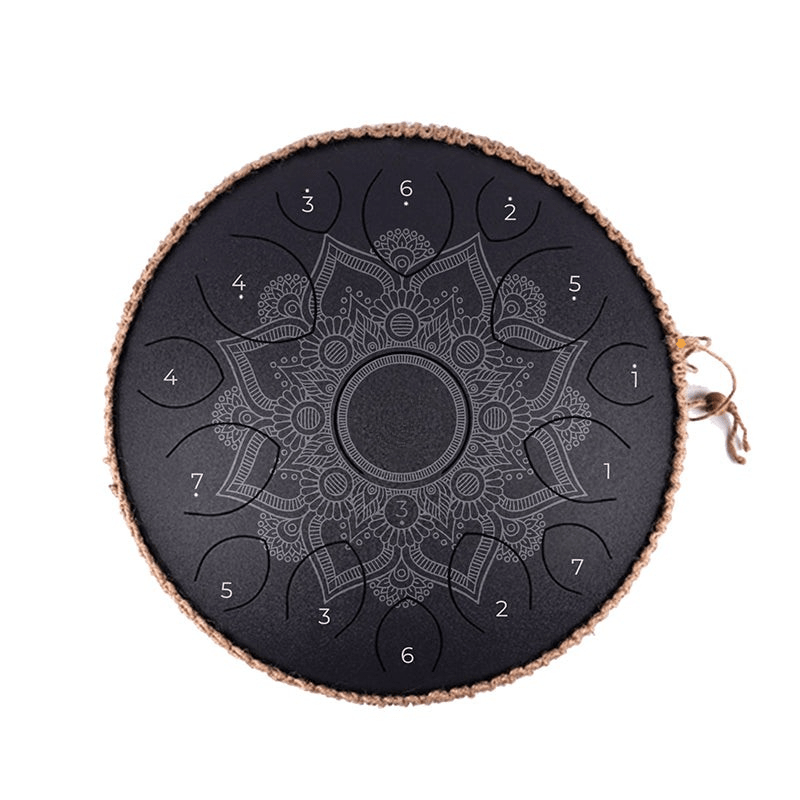 Zungentrommel Mandala C-Dur 15 Töne 432 Hz in Dunkelblau