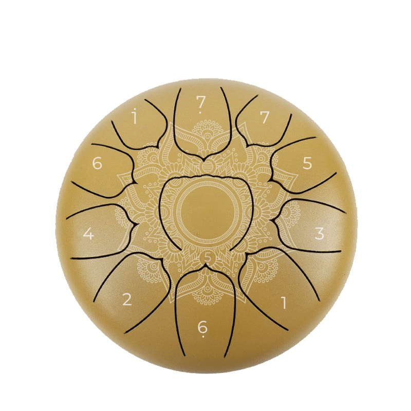 Zungentrommel Mandala D-Dur 11 Töne in Gold